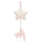 Jellycat Musical Pull - Bashful Pink Bunny Star (New)
